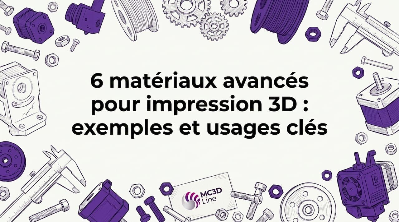 6 matériaux avancés pour impression 3D : exemples et usages clés