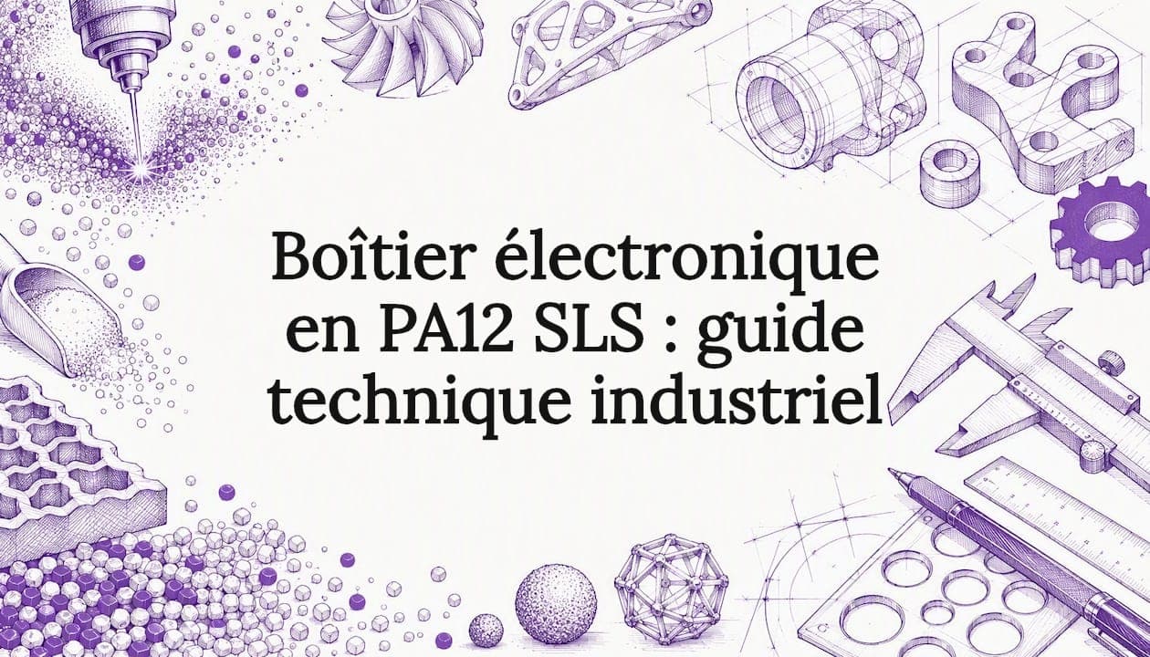 Boîtier électronique en PA12 SLS : guide technique industriel