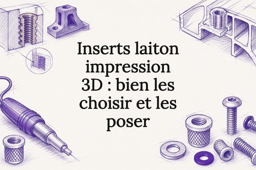 Inserts laiton impression 3D : bien les choisir et les poser